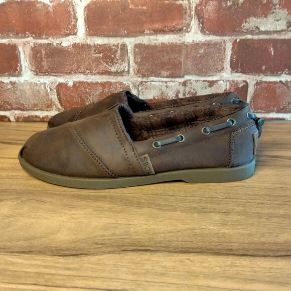 Bobs Womens Loafers Size 7.5 Brown Leather Slip-Ons - Picture 5 of 6